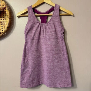 Lululemon Turbo Tank Heathered Dewberry  Size 8